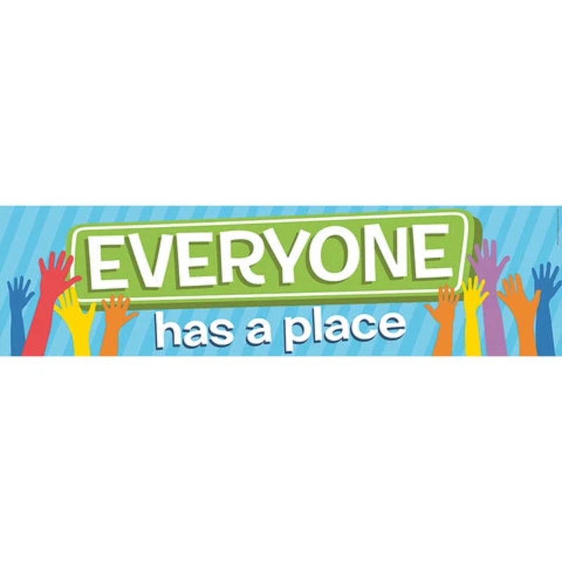 A Teachable Town Everyone Has A Place Horizontal Banner (D)