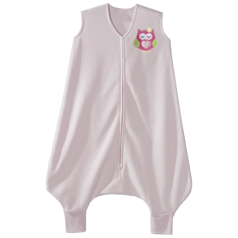 HALO SleepSack Early Walker, Micro-Fleece, Pink Owl, Large