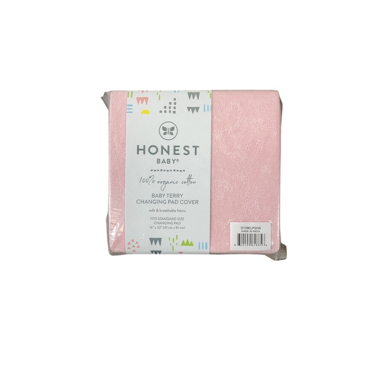Honest Baby Organic Cotton Changing Pad Cover, Light Pink