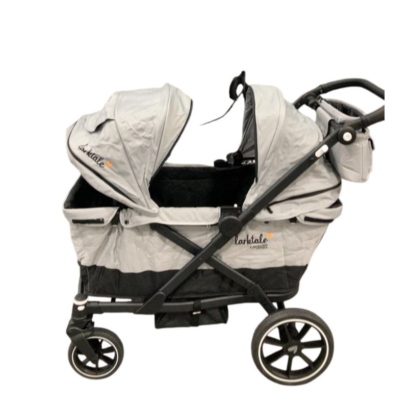 Larktale Caravan Coupe Quad Stroller Wagon, Gray/Black, 2024