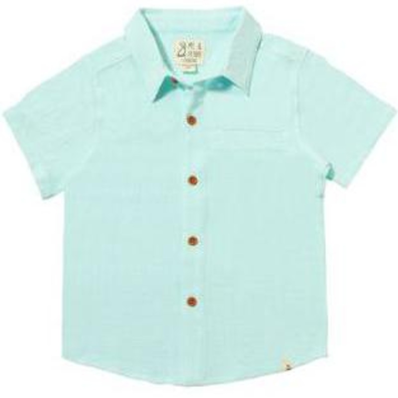 Me & Henry Newport Woven Shirt | Seafoam