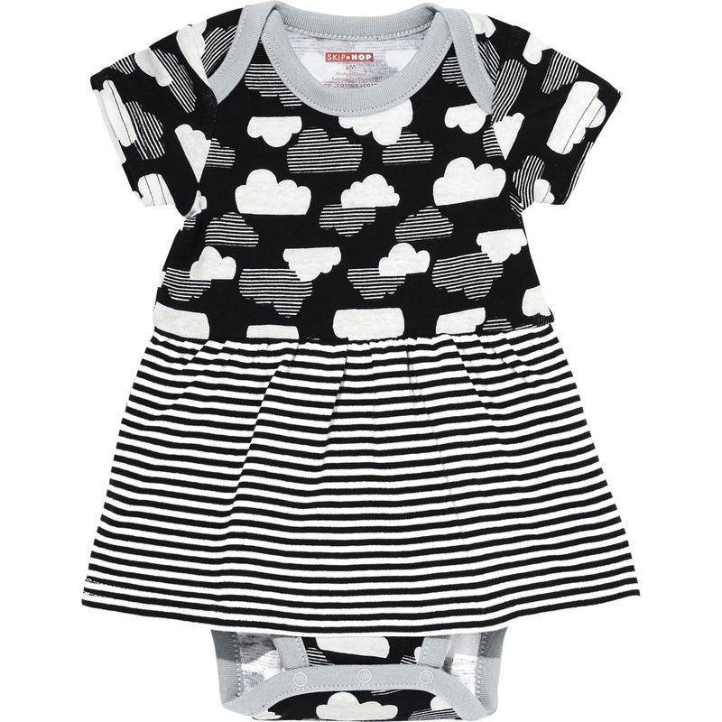 Skip Hop Star-Struck Skirted Short Sleeve Bodysuit – Cloud (9 Months)