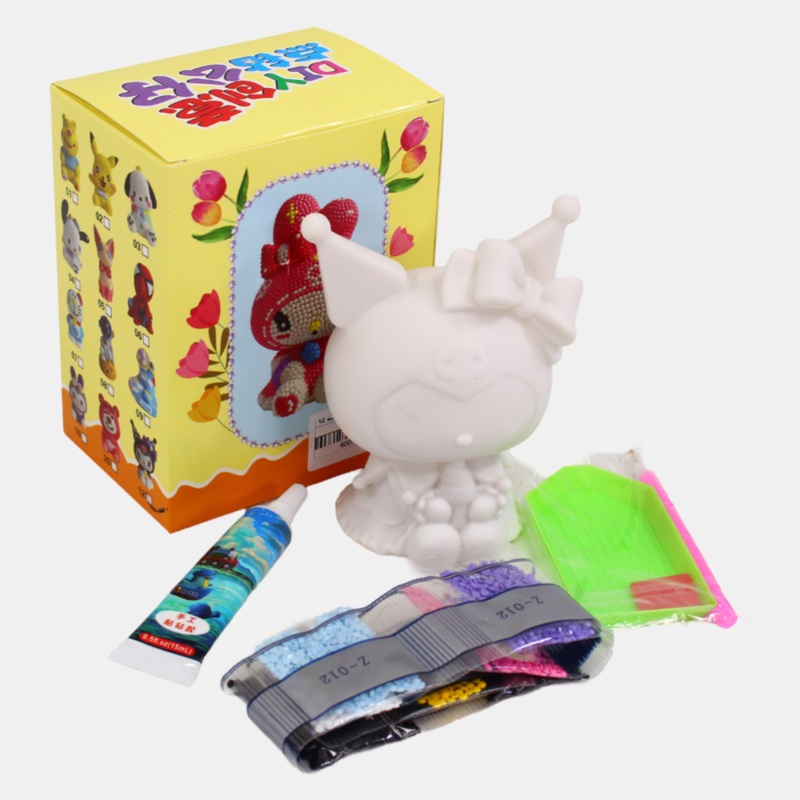 Vinyl Cartoon Diamond Painting Kuromi Piggy Bank
