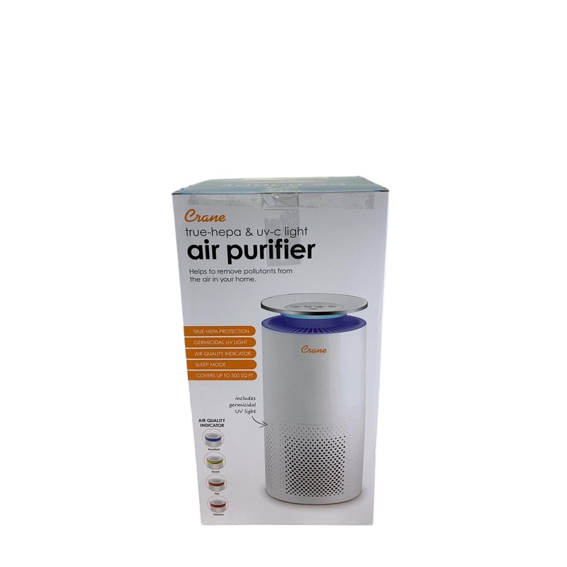 Crane True HEPA Tower Air Purifier with UV Light