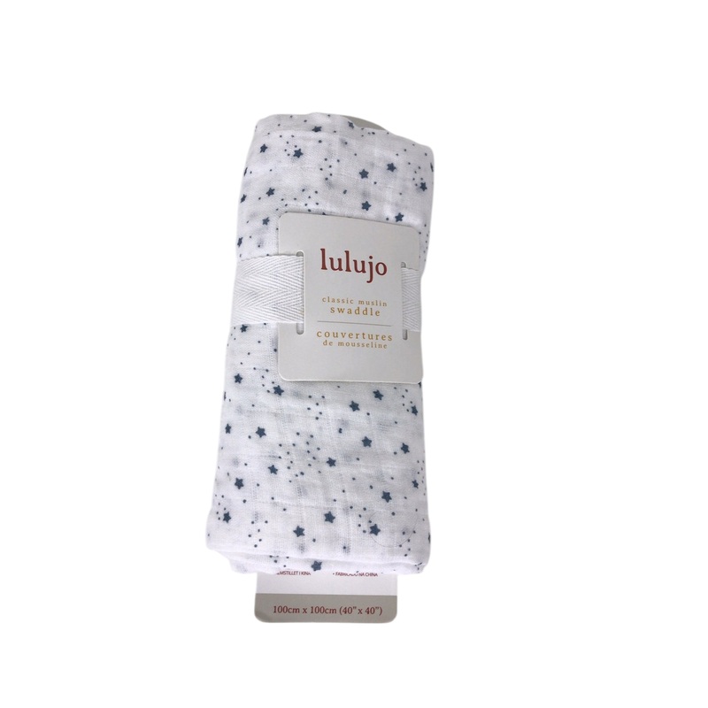 Lulujo Muslin Swaddle Blanket, Star Swaddle