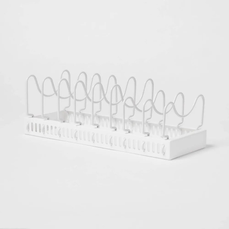 Metal Adjustable Lid and Pan Organizer White – Brightroom