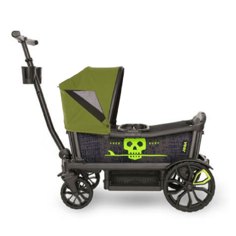 Veer Cruiser (2 Seater) Stroller Wagon + Canopy Bundle – Surf/Joshua Green
