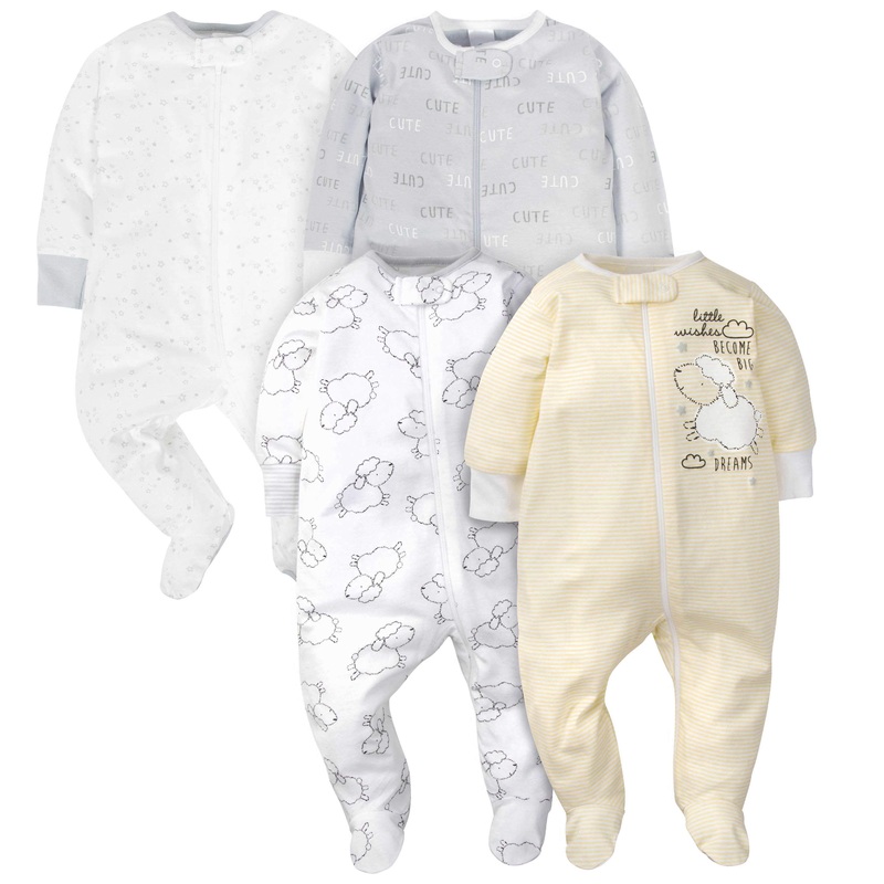 4-Pack Baby Neutral Sheep Sleep ‘N Plays