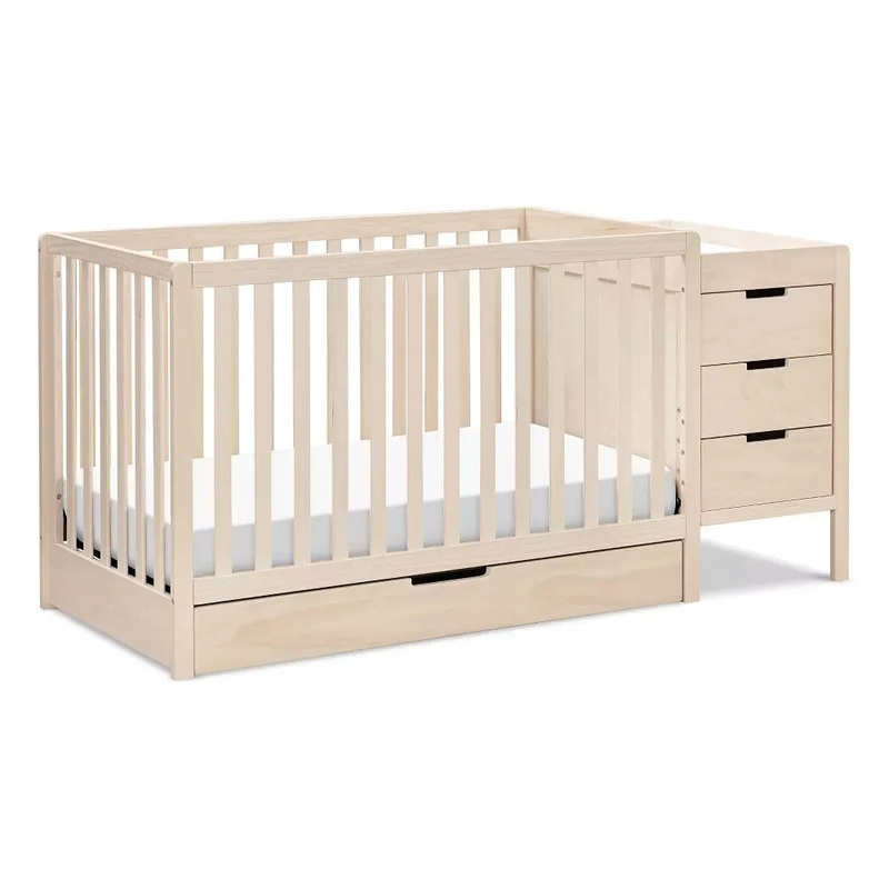 Colby 4-in-1 Convertible Crib & Changer Combo – Washed Natural