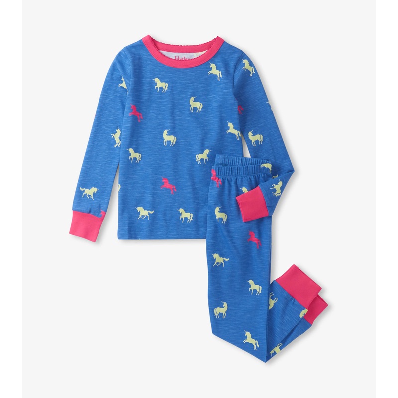 Hatley Unicorn Glow Cotton Pajama Set