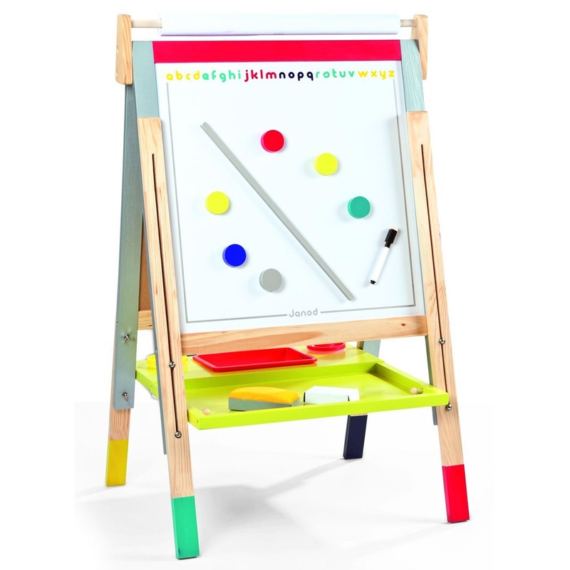 Janod Height Adjustable Graffiti Black/White Board