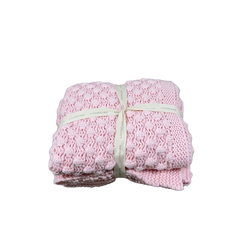 Loomsake Chunky Blanket, Cerise Pink