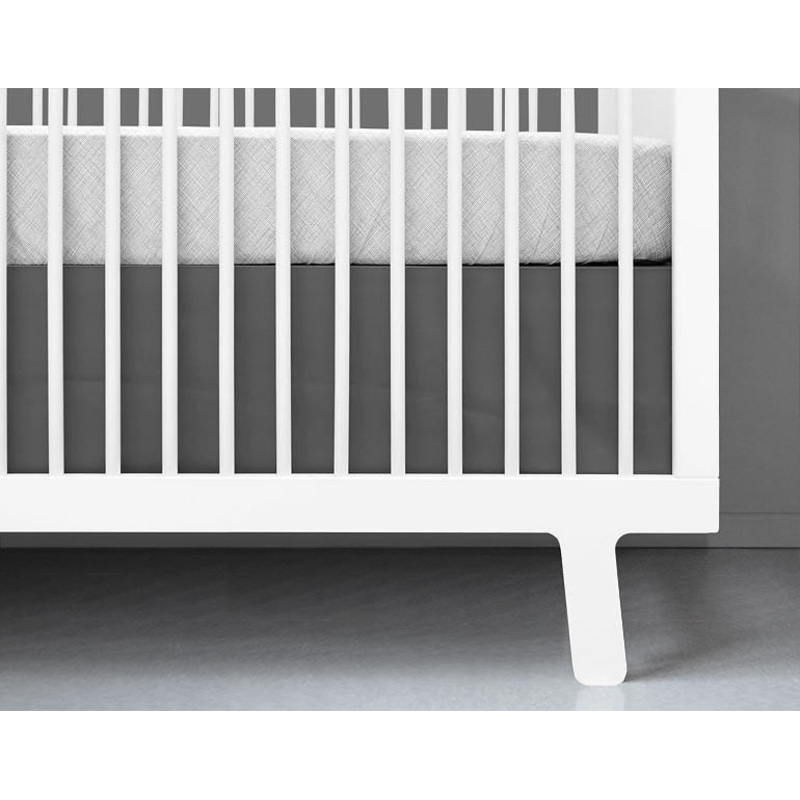 Olli + Lime Crib Skirt – Charcoal