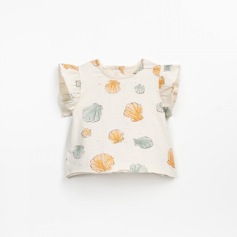 Play Up – Organic Flutter Sleeve Tee – Shells