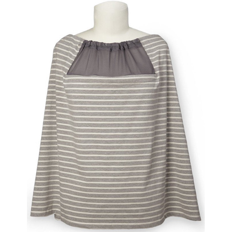 Skip Hop Hide & Chic Nursing Scarf – Grey Stripe