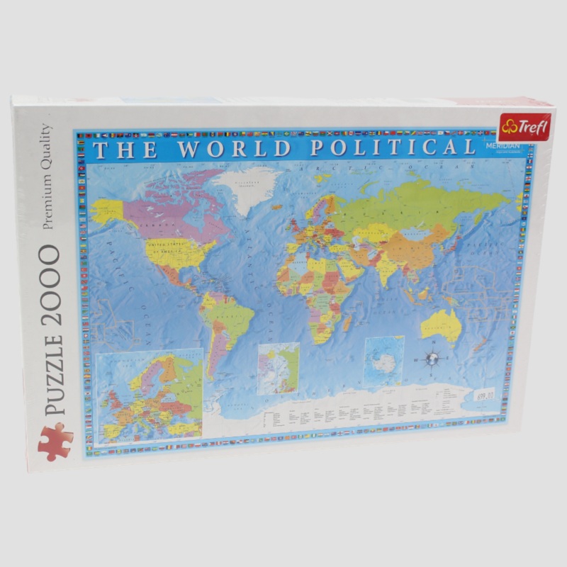 Trefl Political Map of the World Puzzle – 2000 Pieces