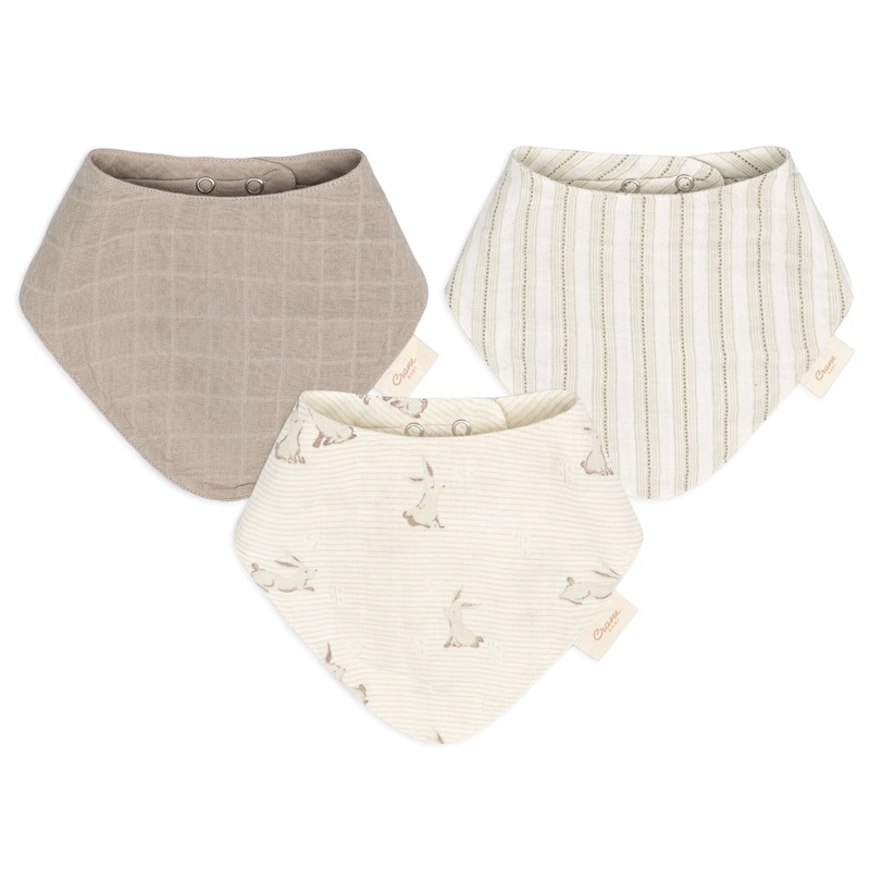Crane Baby 3-pc. Bib Set – Avery Organic Cotton