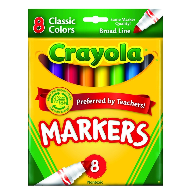 Crayola Original Formula Conical Tip Markers (Classic) (Single Pack)