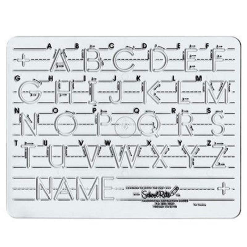 Handwriting Template – Manuscript Uppercase