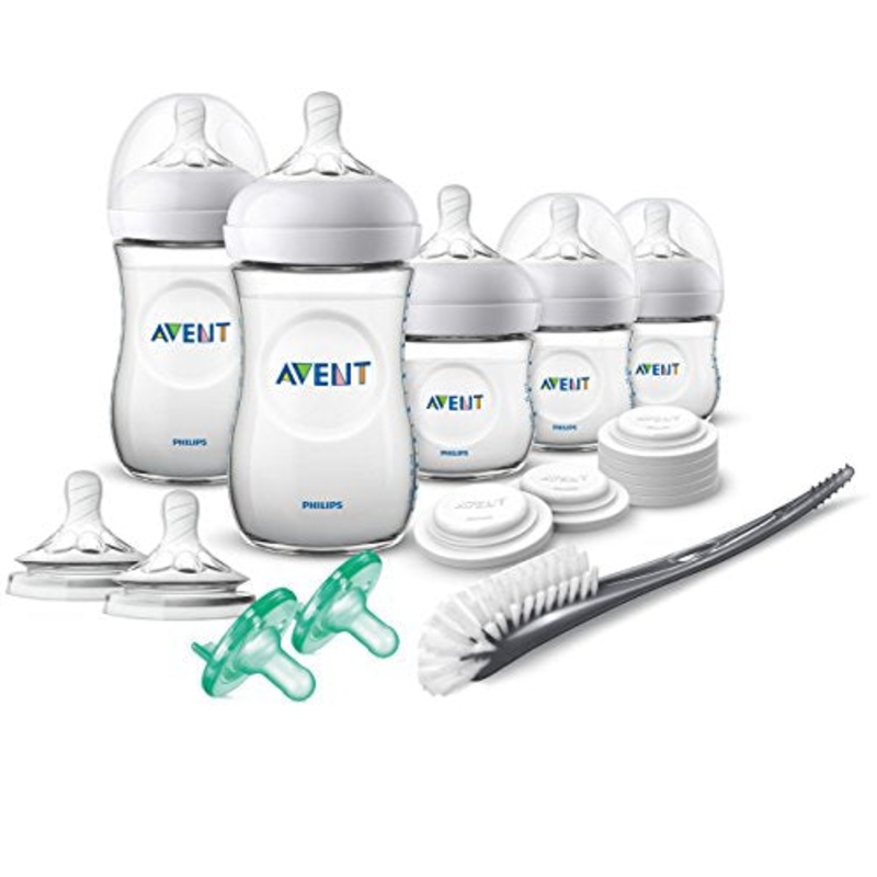 Philips Avent Natural Baby Bottle Newborn Starter Gift Set, Clear
