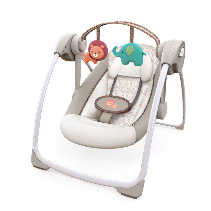 Soothe N Delight 6-Speed Portable Baby Swing with Music – Cozy Kingdom