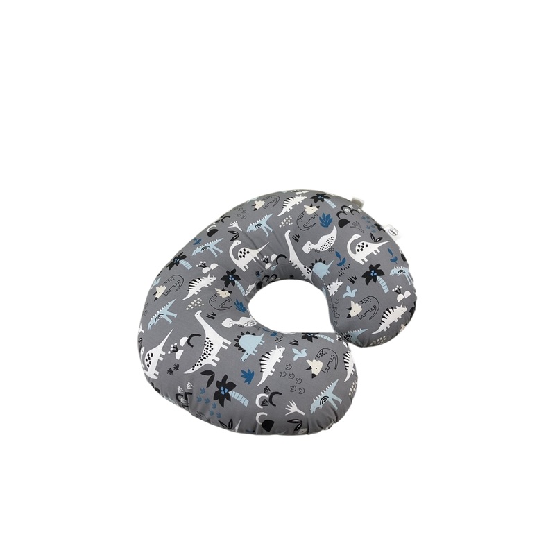 Boppy Nursing and Infant Support Pillow, Grey Dinosaurs