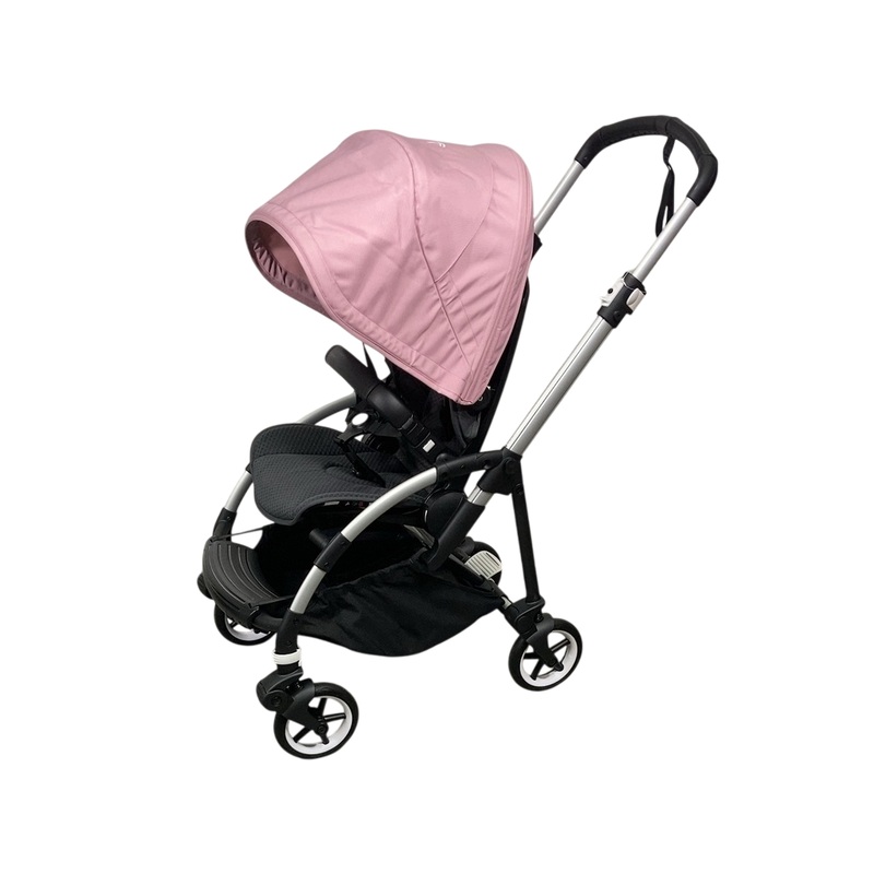 Bugaboo Bee 6 Stroller, 2022, Aluminum, Black, Soft Pink