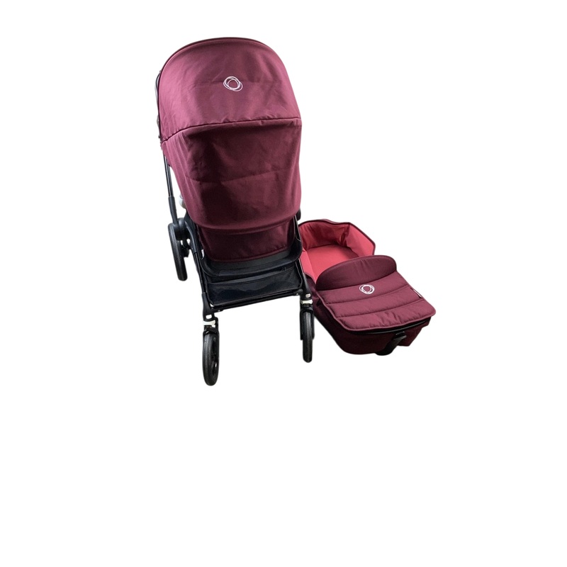 Bugaboo Fox Stroller, Black, Red Melange, Red Melange