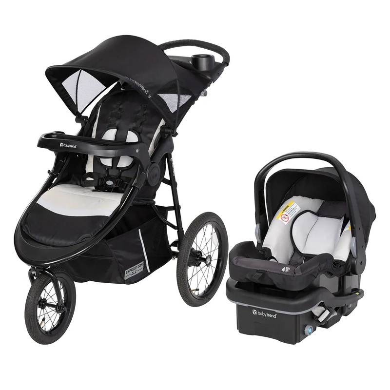 Expedition DLX Jogger Travel System with EZ-Lift Plus Infant Car Seat – Madrid Tan (See Description)