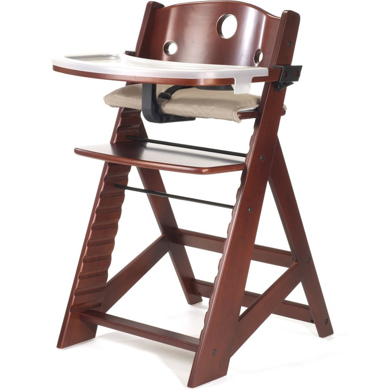 Keekaroo Height Right High Chair with Tray – Mahogany
