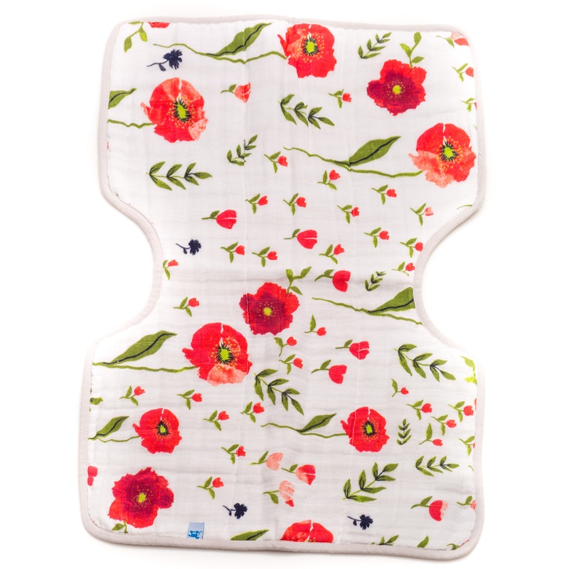Little Unicorn Cotton Burp Cloth – Summer Poppy