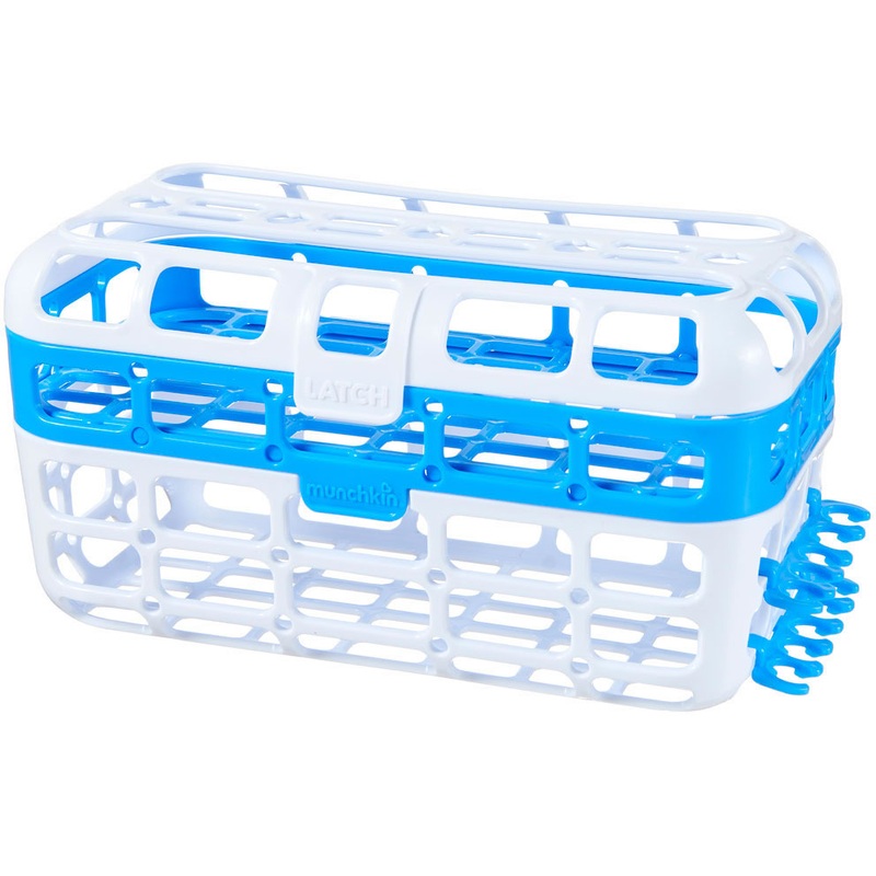 Munchkin High Capacity Dishwasher Basket – Blue