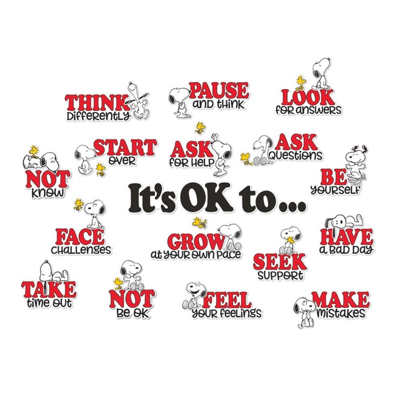 Peanuts Snoopy It’s Ok toBulletin Board Sets