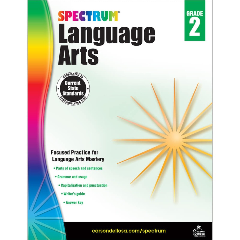Spectrum Language Arts Workbook Grade 2 Paperback