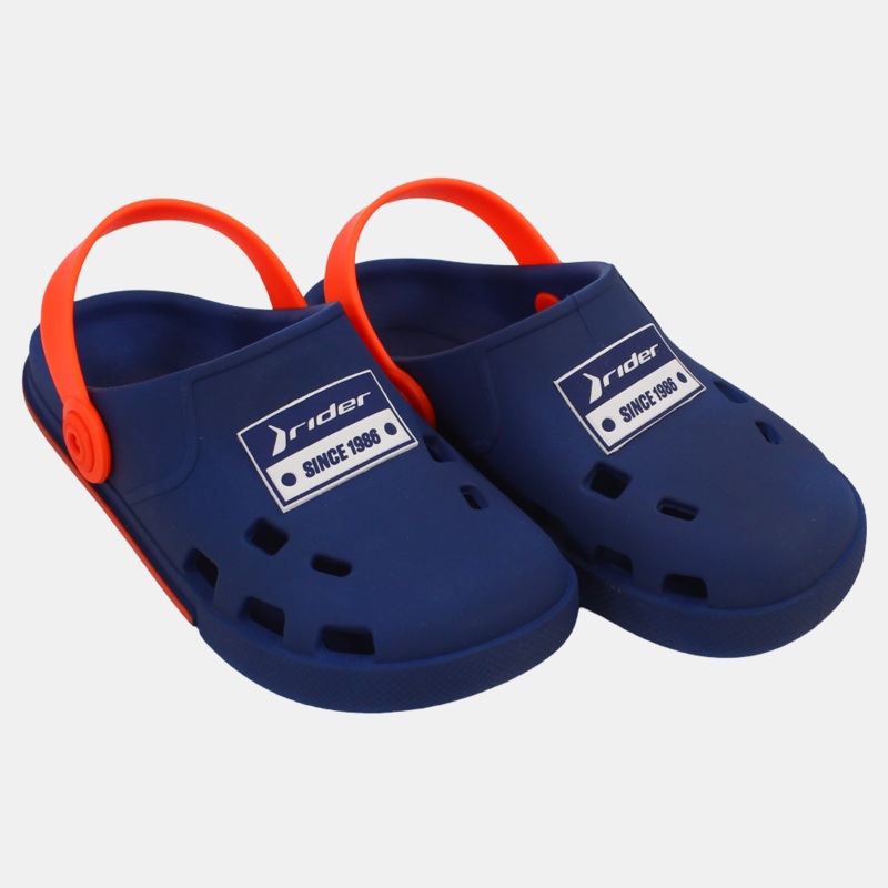 Unisex Rubber Clogs Slippers – Blue/Orange