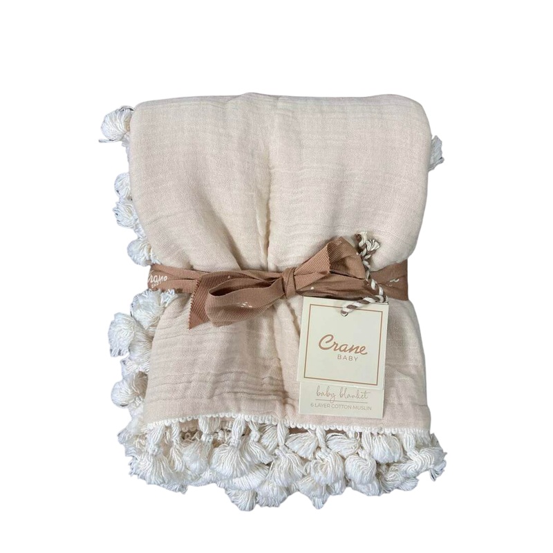 Crane Baby 6 Layer Muslin Blanket, Desert