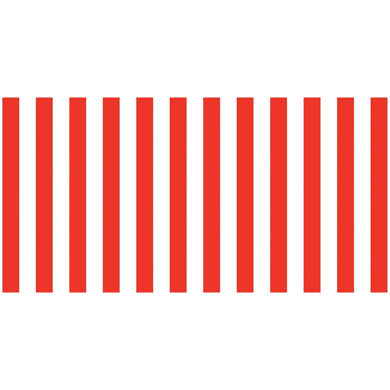 Fadeless Red Stripes Paper Roll (48″ x 12′)