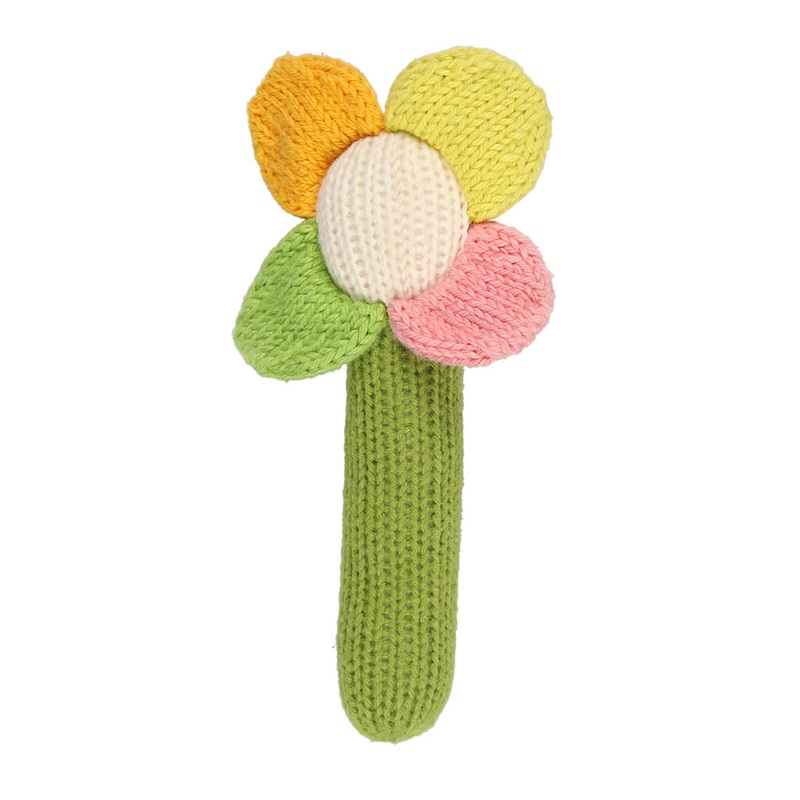 Flower Rattle Green