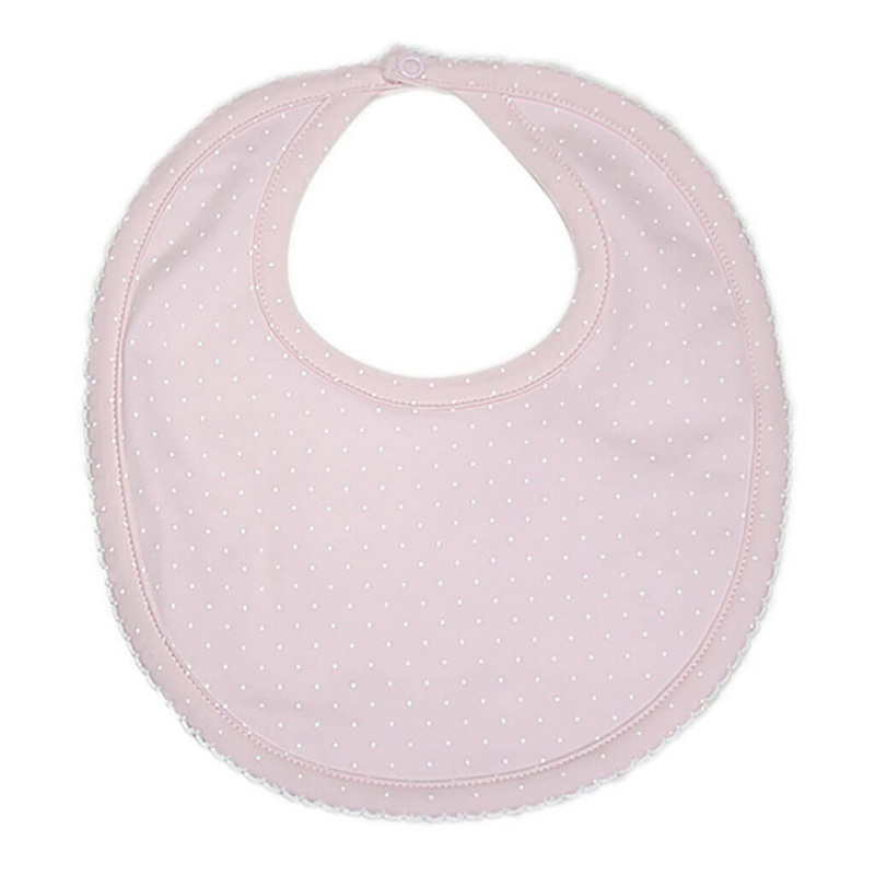 Kissy Kissy Bib Dots Pink/White