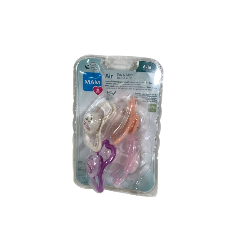 MAM Air Pacifiers, Purple / Coral