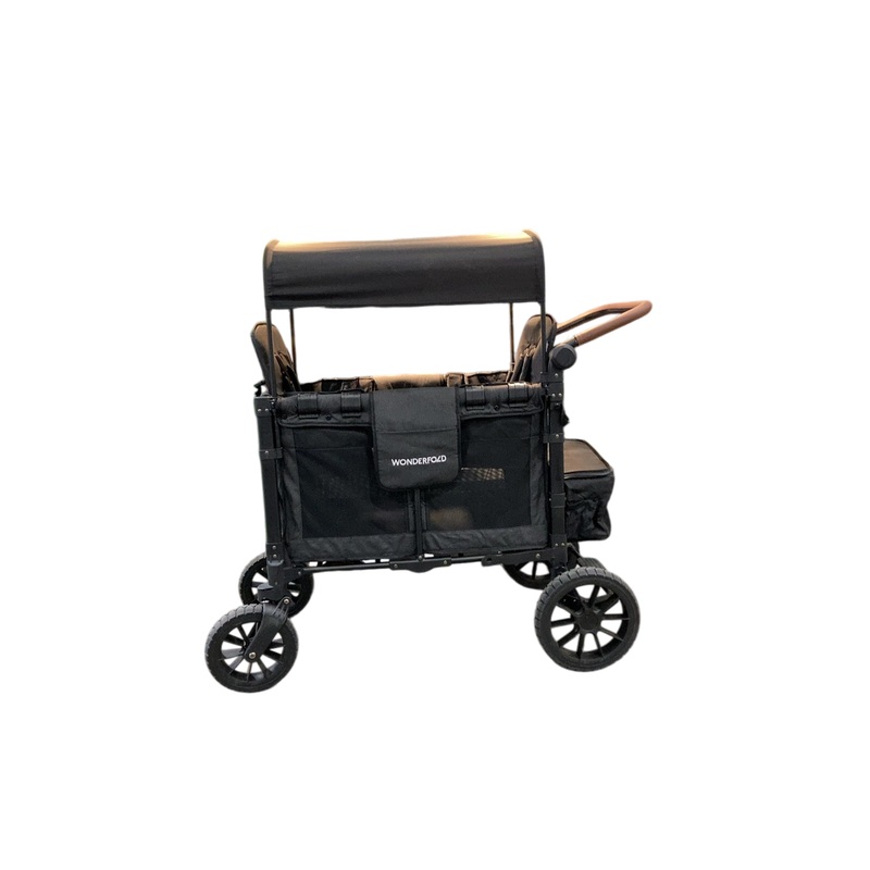 Wonderfold W4 Elite Stroller Wagon, 2024, Volcanic Black