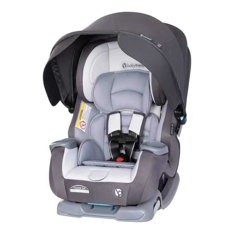 Baby Trend Cover Me 4 in 1 Convertible Car Seat With Adjustable Canopy, Stormy