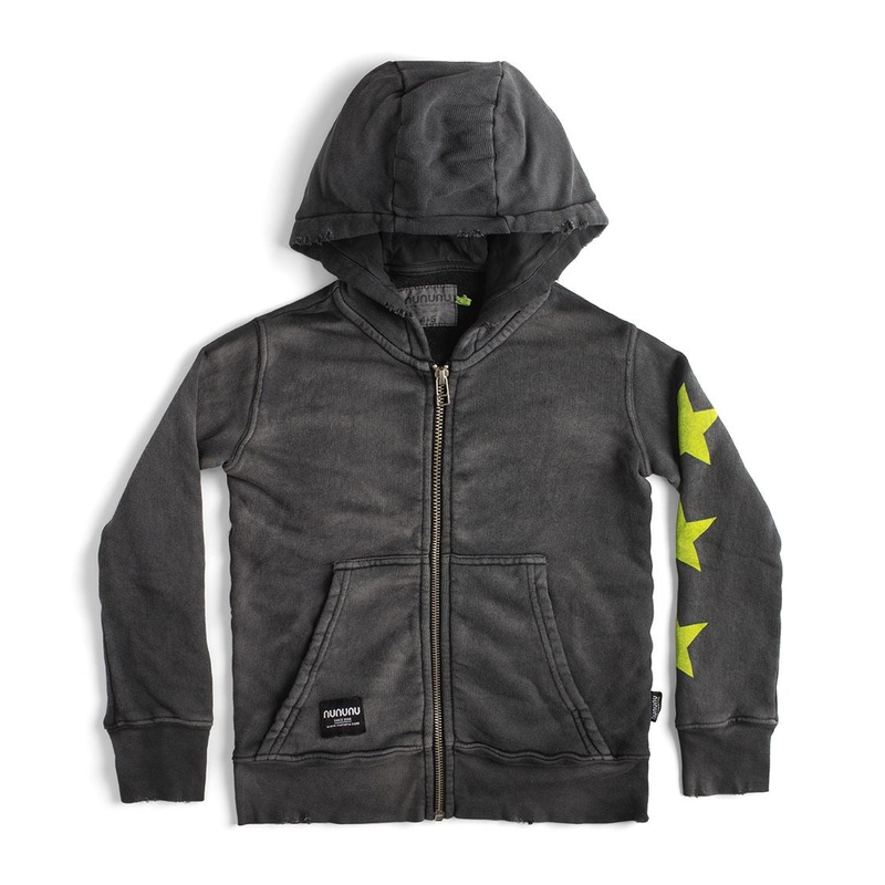 Brushed Zip Hoodie – Brushed Black