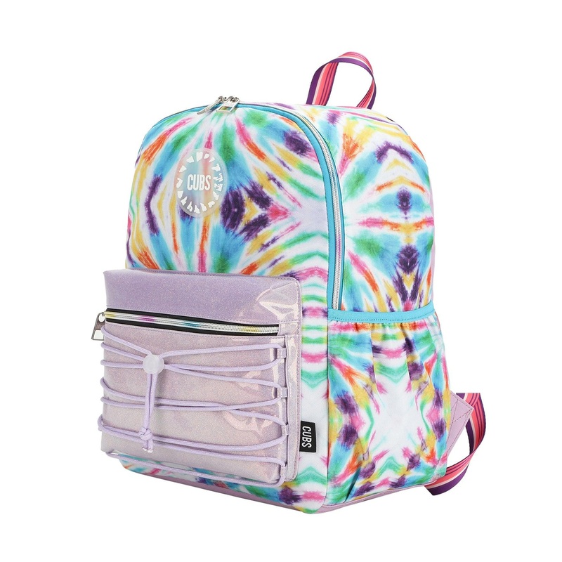 Cubs Pink And Purple Tie Dye High School Backpack