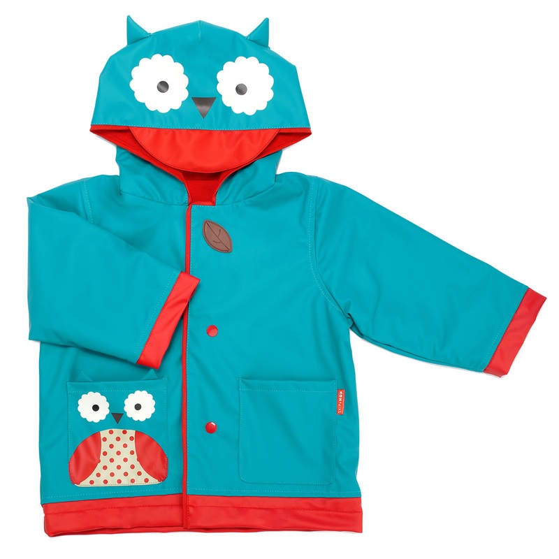 Skip Hop Zoo Little Kid Raincoat, Large (5-6) – Owl