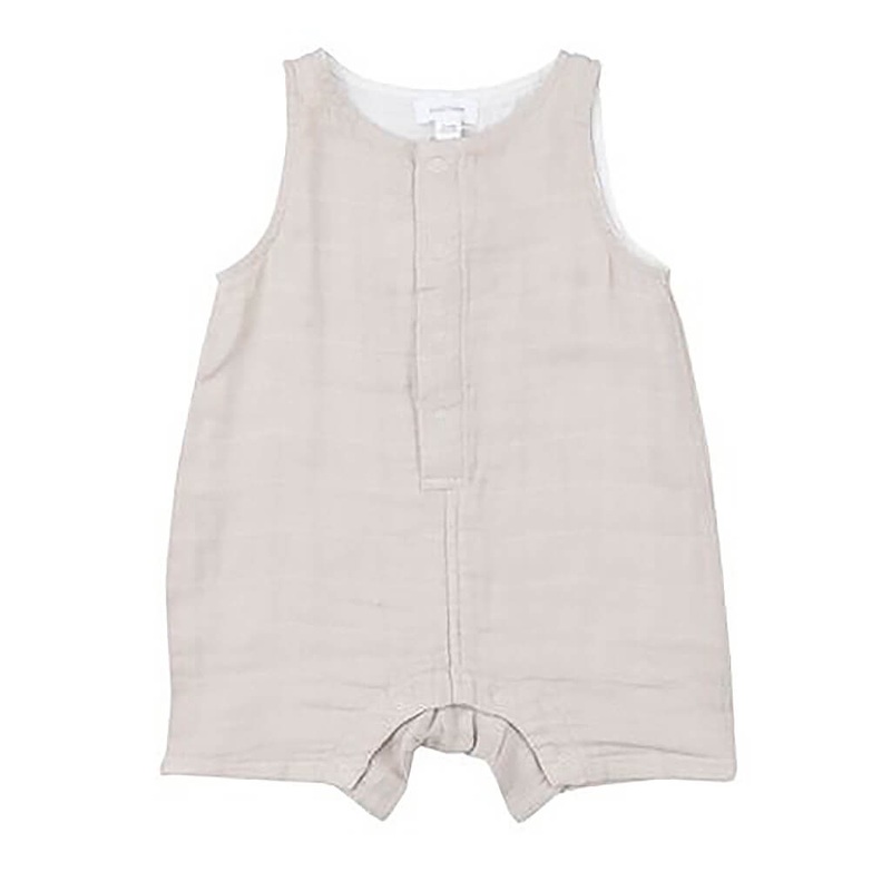 Sleeveless Shortie Romper Oatmeal
