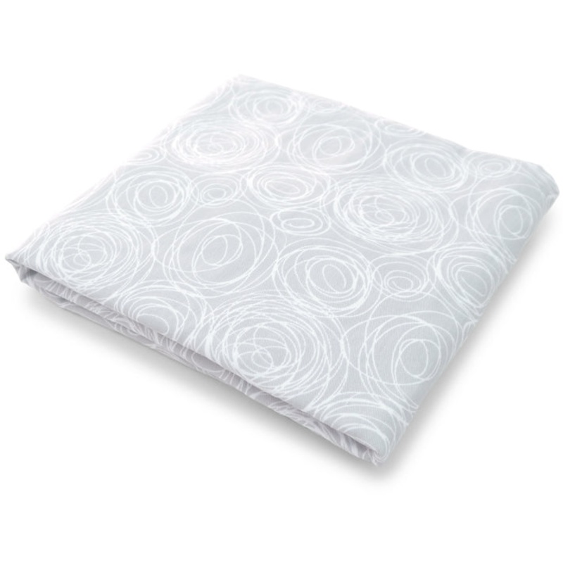 Spot On Square Spun Organic Fitted Crib Sheet – Grey