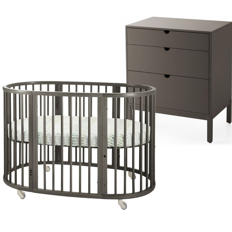 Stokke Sleepi Crib + Home Dresser Bundle – Hazy Grey / Hazy Grey