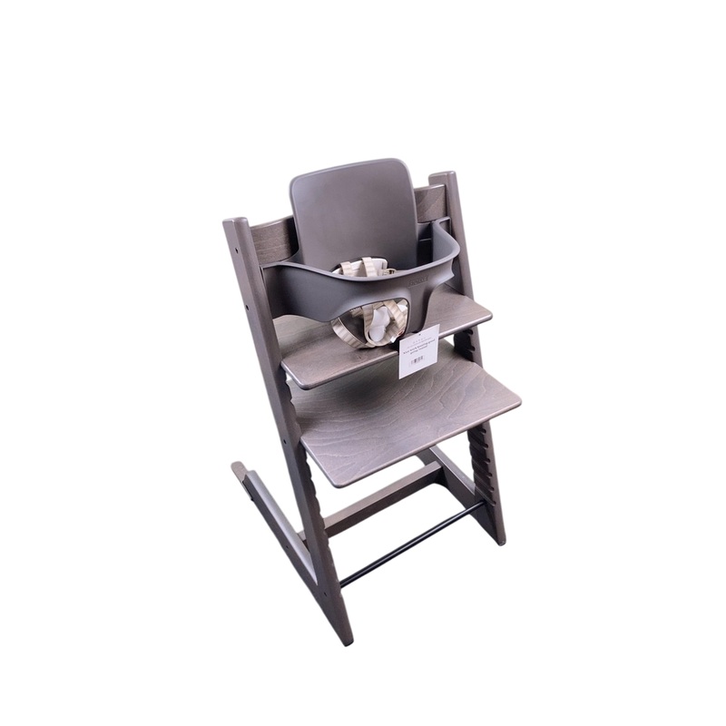 Stokke Tripp Trapp High Chair With Baby Set, 1, Hazy Grey