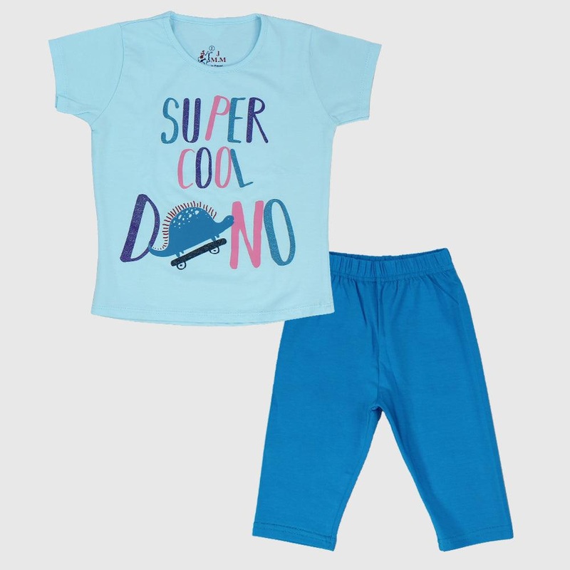 “Super Cool Dino” Short-Sleeved Pajama